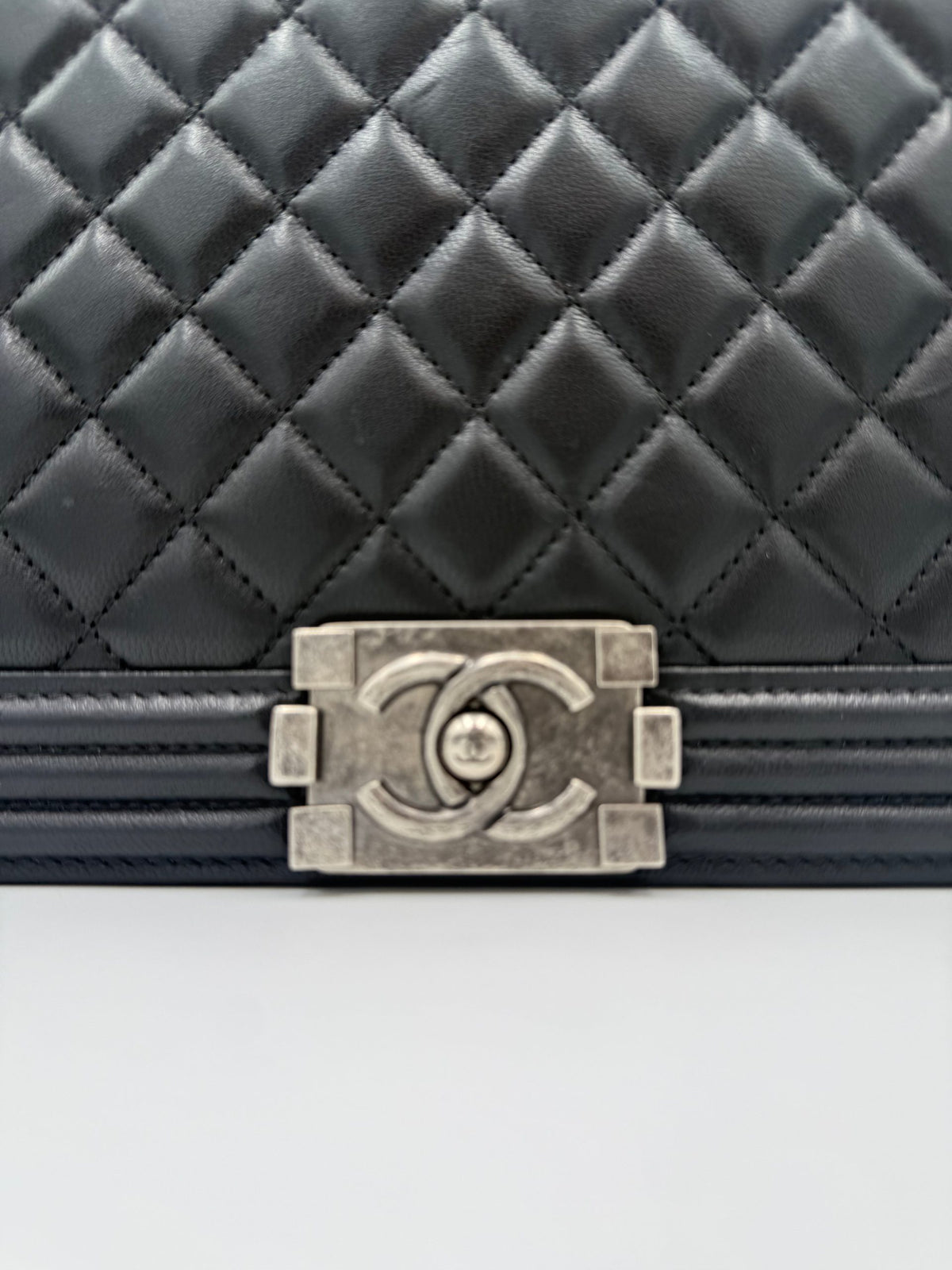 Bicolor Leather Handbag