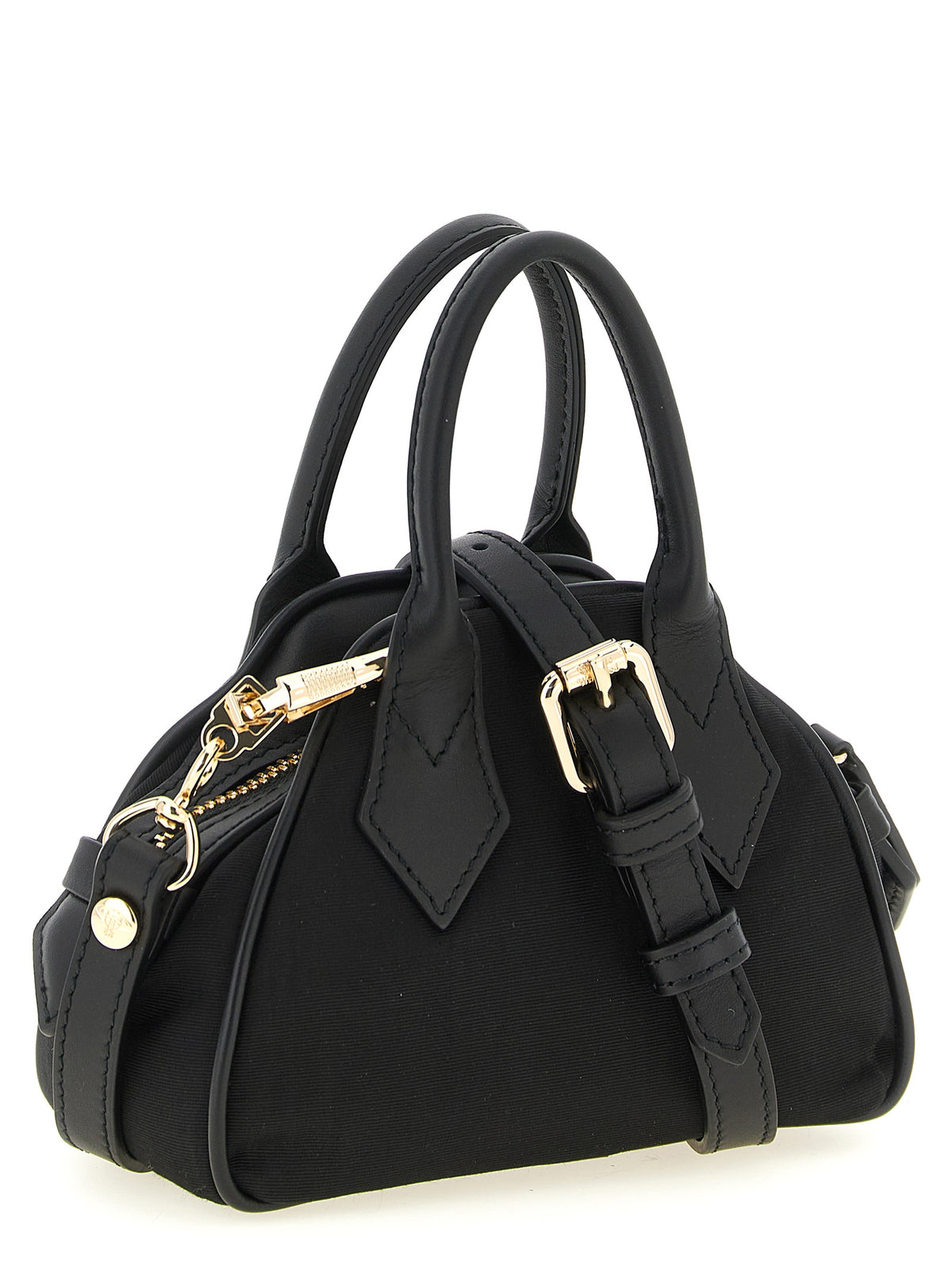 Black Viscose Handbag