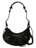 Black Lamb Leather Shoulder Bag