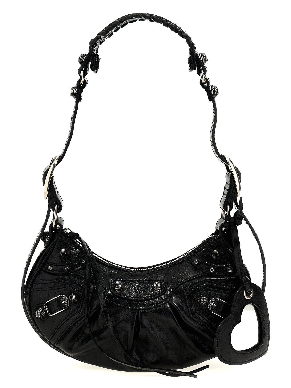 Black Lamb Leather Shoulder Bag
