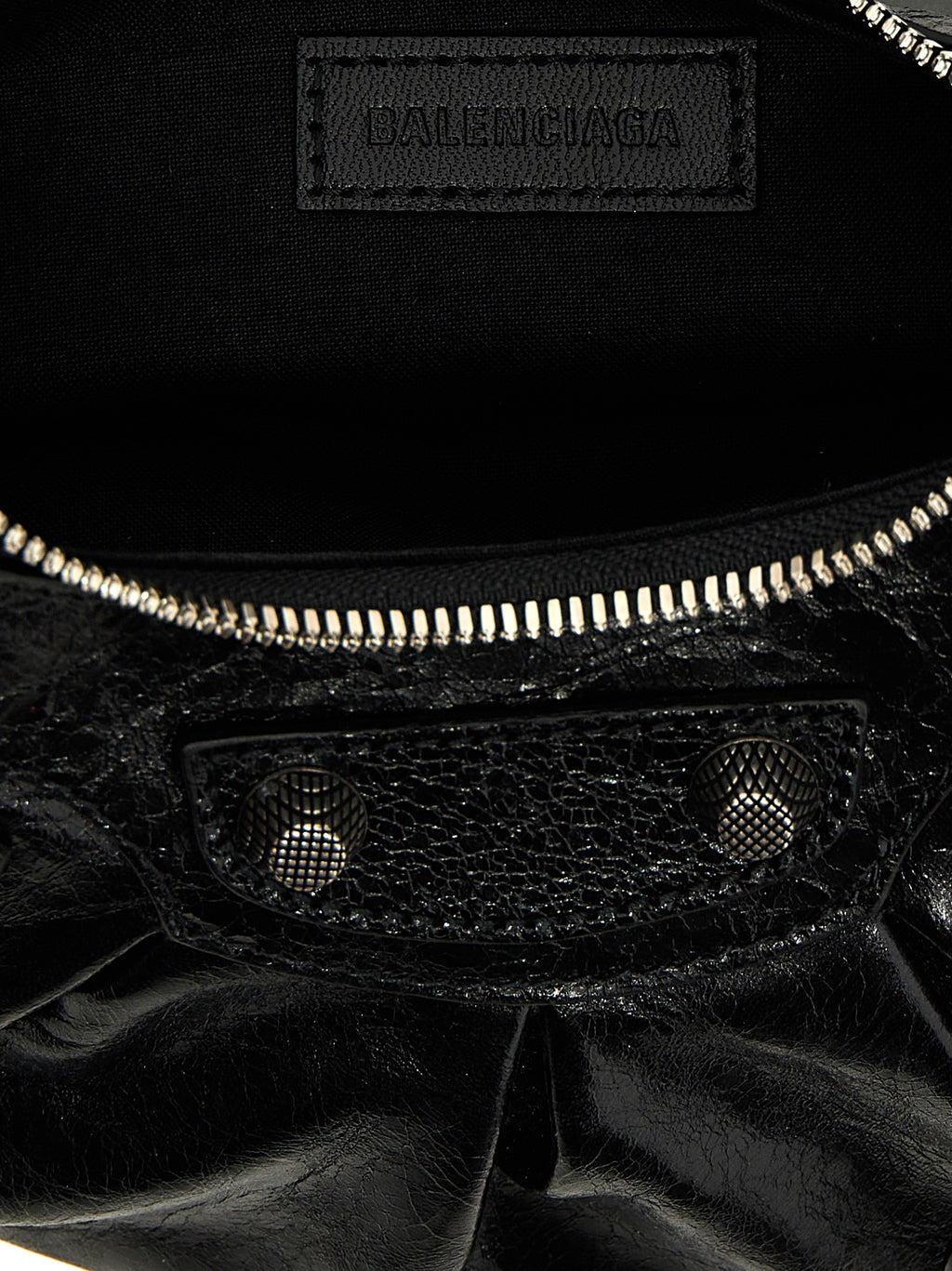 Black Lamb Leather Shoulder Bag