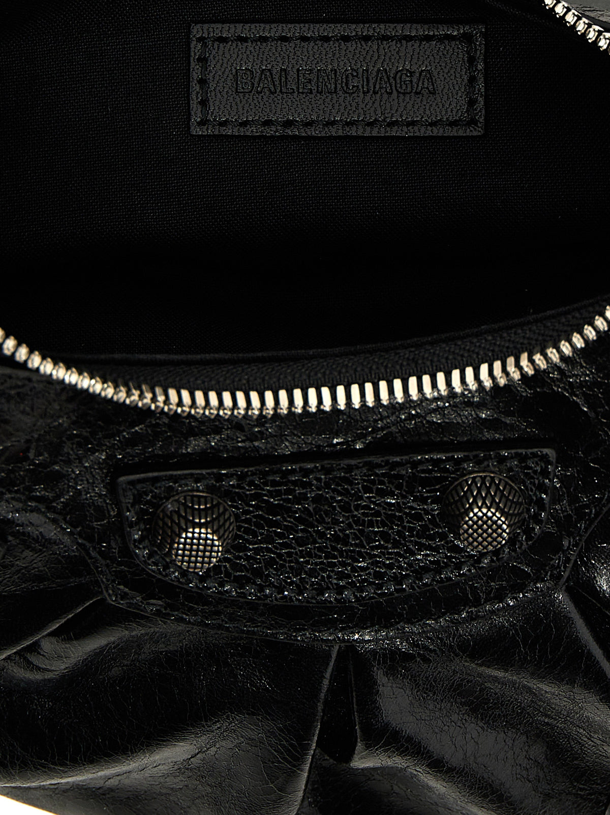 Black Lamb Leather Shoulder Bag