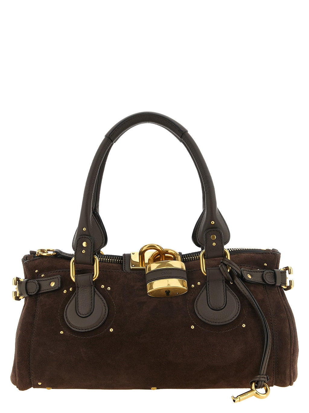 Brown Calfskin Shoulder Bag
